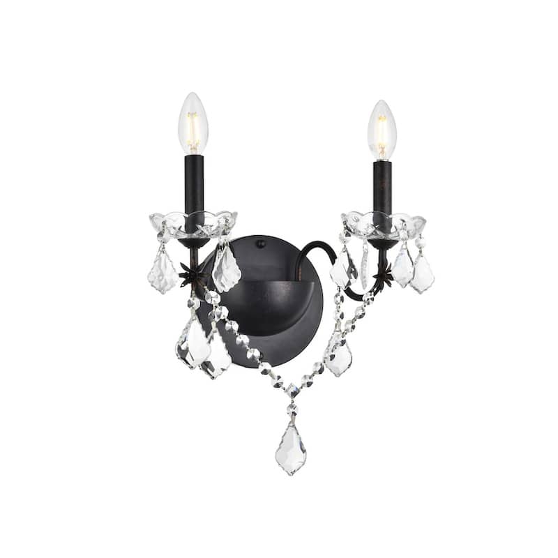 Fleur Illumination 2 light Dark Bronze Wall Sconce
