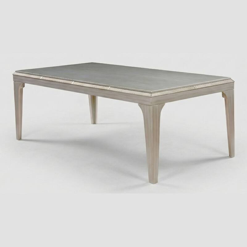 Furniture of America Weas Contemporary Silver 84-inch Wood Dining Table