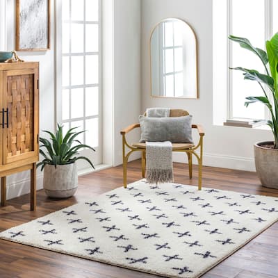 Livabliss Lykke Machine Washable Casual Graphic Area Rug