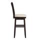 Eleanor Double X Back Wood Swivel Bar Stool by iNSPIRE Q Classic