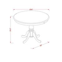 East West Furniture Dublin Wood Dining Set With Linen Seat In Linen Seat In Linen White