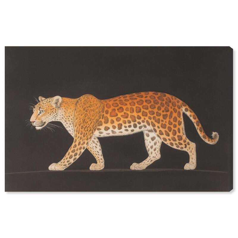 Golden Leopard Canvas by Art Remedy, Gallery Wrapped - 15" x 10"
