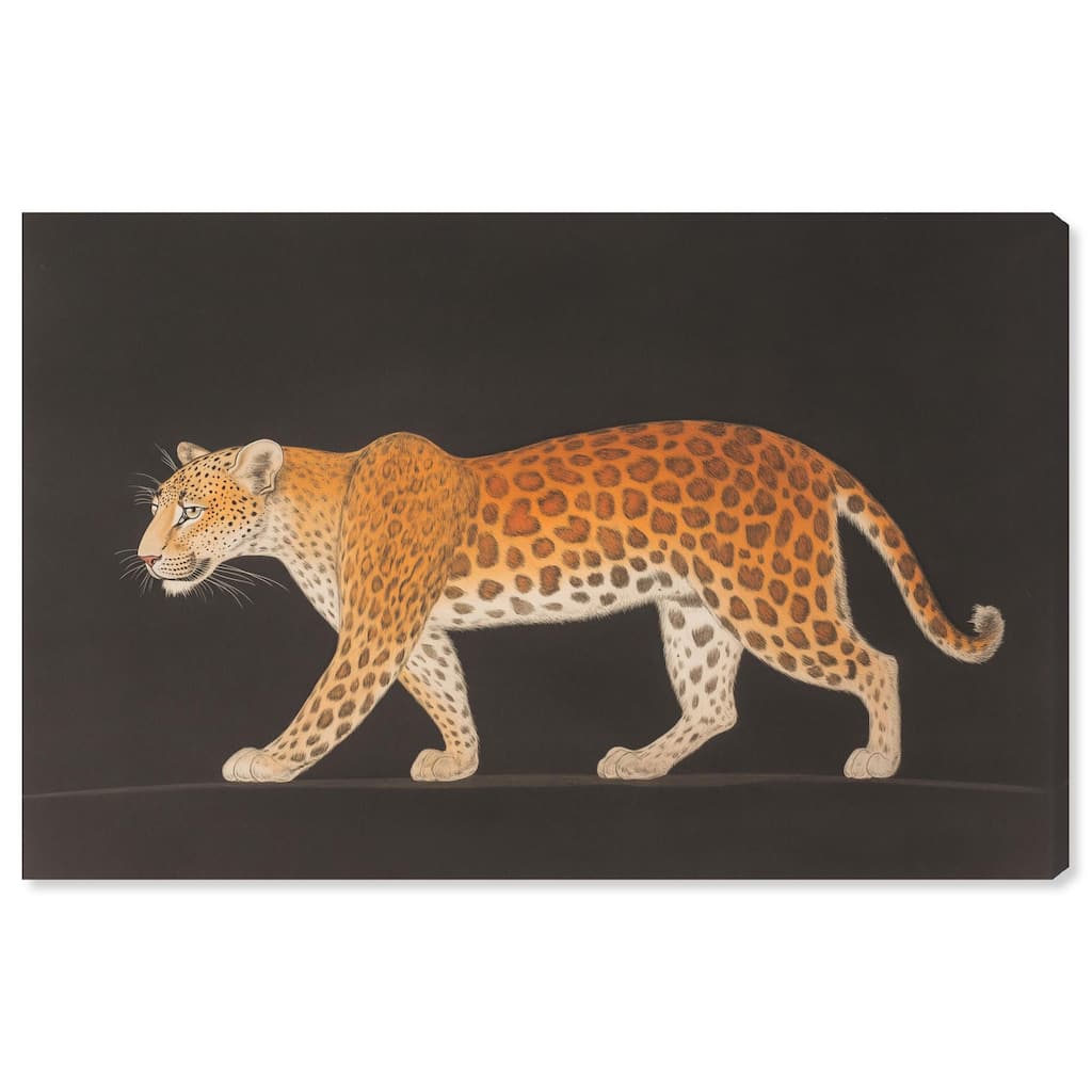 Golden Leopard Canvas by Art Remedy, Gallery Wrapped