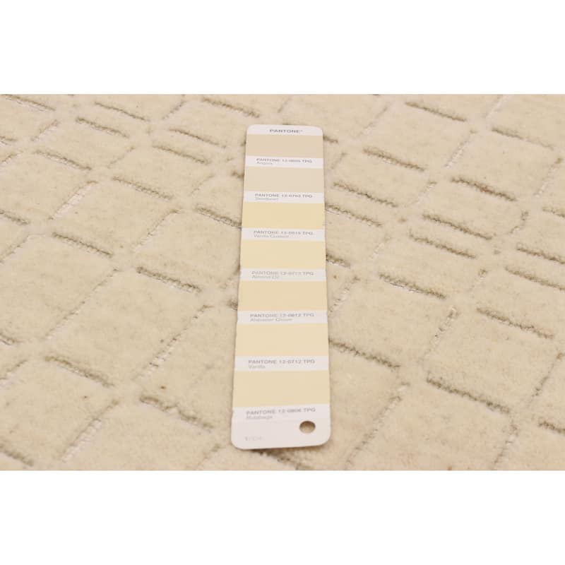 Kashkuli Gabbeh Ivory Rug 3'11" x 3'11" - 3'11 x 3'11