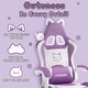 preview thumbnail 6 of 6, BOSSIN Gaming Chair with Cat Ears and Cat Paw Cushion Pillow,Cute Kawaii Reclining Computer Chair for Girl with Footrest