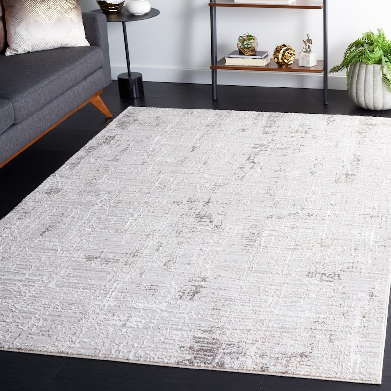 SAFAVIEH Parker Denise Glam Abstract Rug - 8' x 10' - Taupe/Ivory Grey