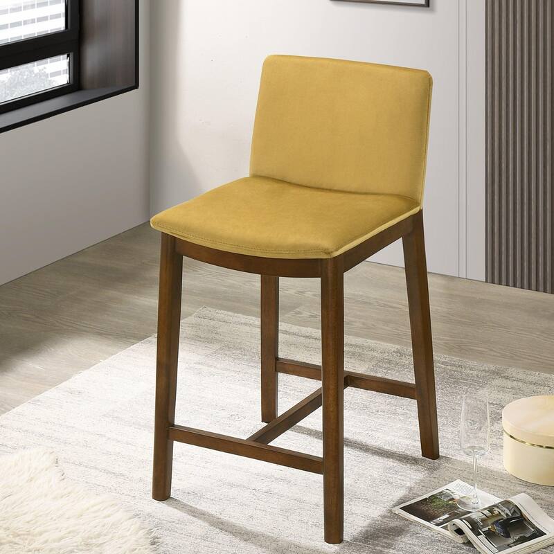Shannon Counter Chair In Black Vegan Leather