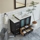 preview thumbnail 3 of 1, Vanity Art 42 Inch Single Sink Bathroom Vanity Set 5 Dove-Tailed Drawers 1 Cabinets 1 Shelf, Soft-Closing Doors with Free Mirror