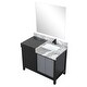 preview thumbnail 64 of 157, Lexora Zilara Bathroom Vanity Complete Set in Black and Grey with Faucet