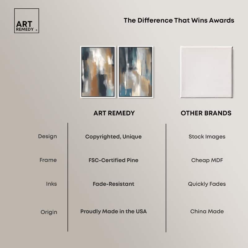Vertical Rush Canvas Set of 2 by Art Remedy