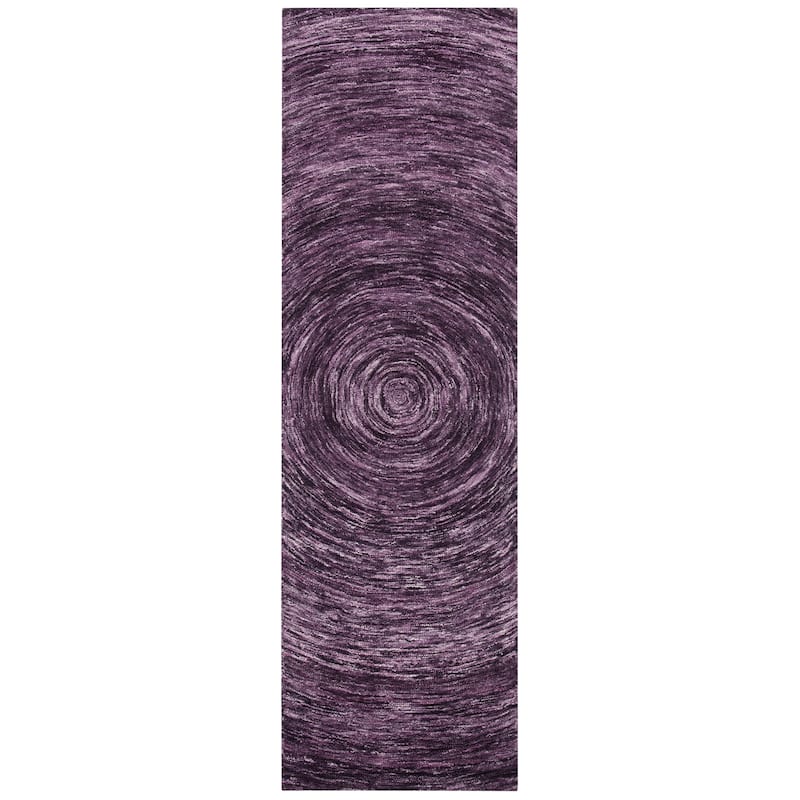 SAFAVIEH Handmade Ikat Jaycie Wool Rug - 2'3" x 8' Runner - Purple - Runner