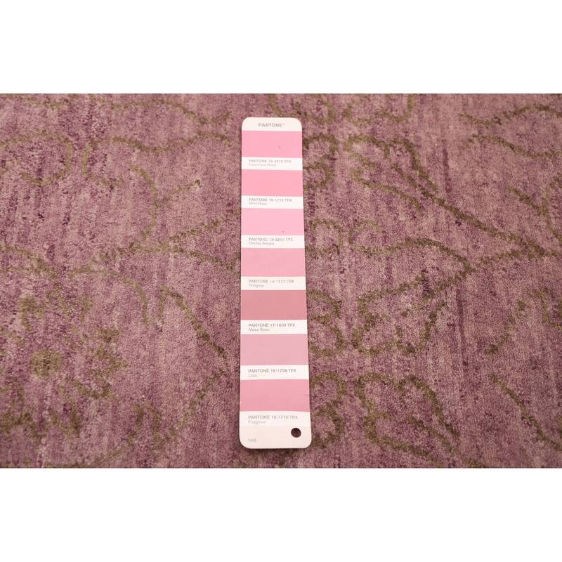 ECARPETGALLERY Hand-knotted Elysian Violet Wool Rug - 6'0 x 8'11