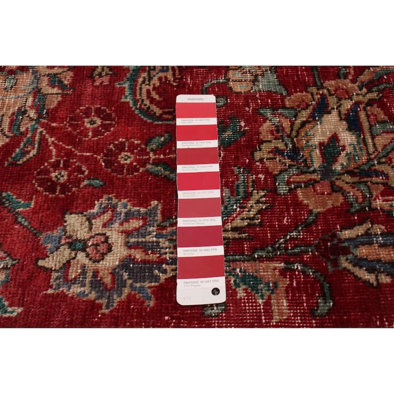 ECARPETGALLERY Hand-knotted Antalya Vintage Red Wool Rug - 9'6 x 12'3