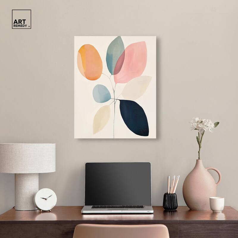 Soft Edge Foliage Canvas by Art Remedy, Gallery Wrapped