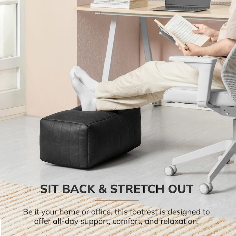 Jani Footrest Bench Ottoman Pouf - Handcrafted for Seating, Footrest, Home Decor for Living Room, Bedroom Pouf