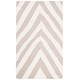 preview thumbnail 19 of 46, SAFAVIEH Handmade Flatweave Dhurries Caryn Modern Moroccan Wool Rug 2'6" x 4' - Grey/Ivory