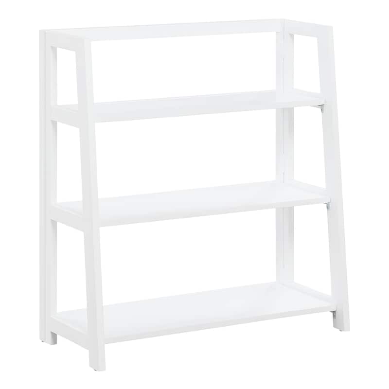 Bayfront 3-Shelf Folding Bookcase - Willow White