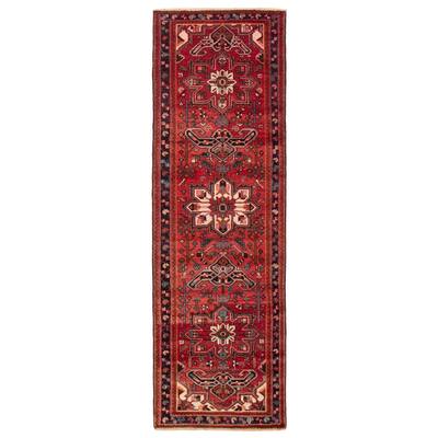 ECARPETGALLERY Hand-knotted Konya Anatolian Red Wool Rug - 3'4 x 10'5