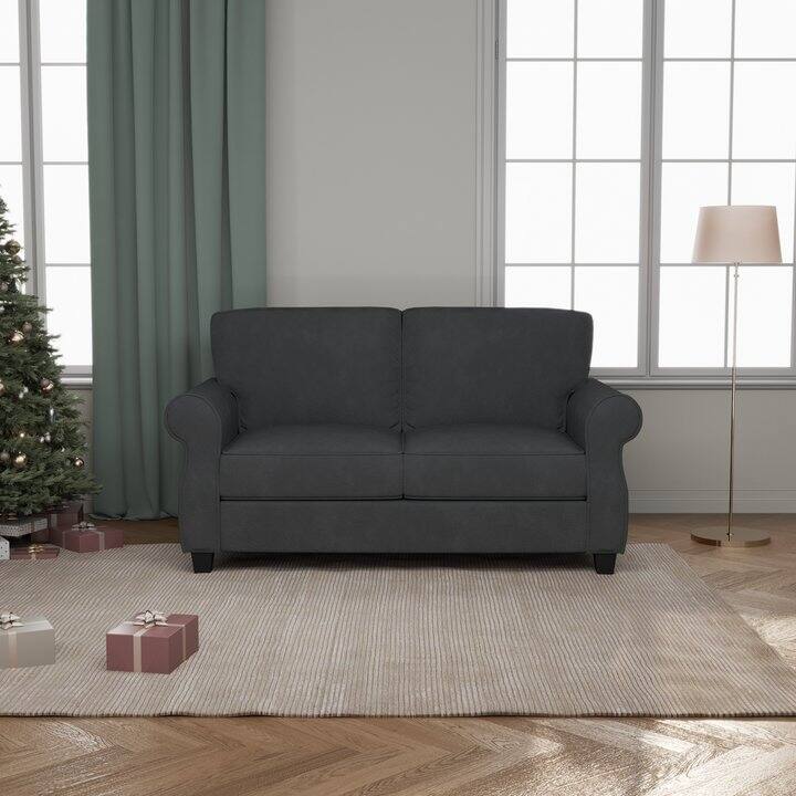 Sofa with Solid Wood Frame,, Comfy Sofa Couch with Extra Deep Seats, Modern 2 Seater Sofa, for Living Room Apartment Lounge