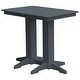 preview thumbnail 31 of 40, Poly Lumber Bar Table 4' - Dark Gray