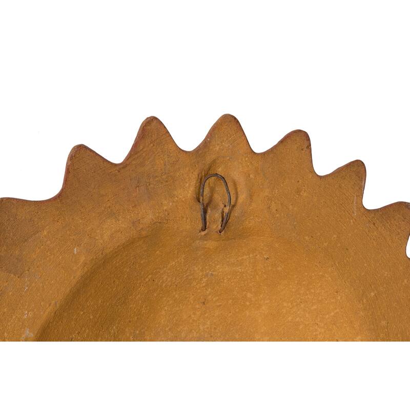 14" Hanging Sol Clay Sun Face