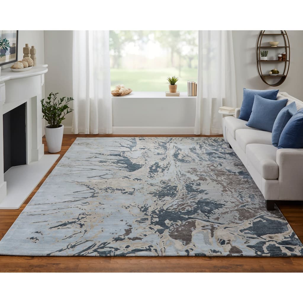 Grand Bazaar Valin Hand Tufted Abstract Modern Area Rug