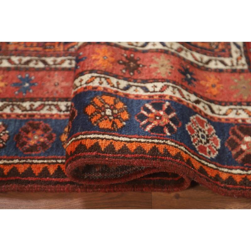 Malayer Persian Vintage Area Rug Hand-Knotted Wool Carpet - 4'3" x 6'7"