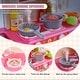 preview thumbnail 7 of 9, 48 Piece Pink Plastic Kids Kitchen Playset Toy Ideal Gift for Birthdays or Any Special Occasion - 18.5 x 9.4 x 30.7 in