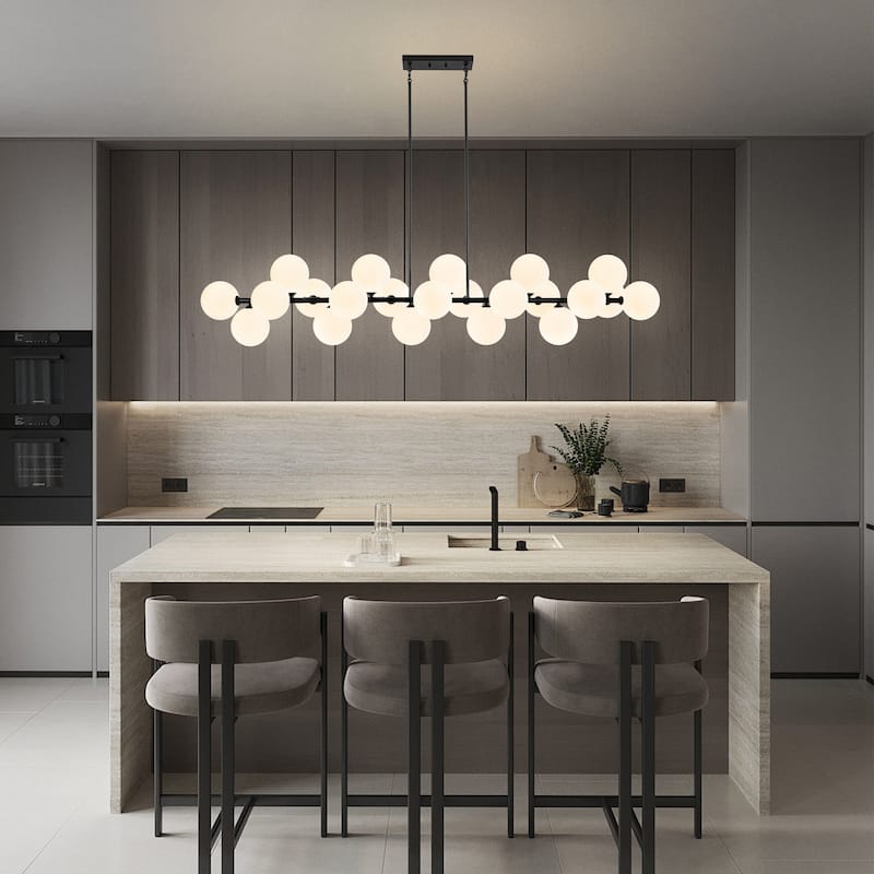 Large Kitchen Island Chandelier Modern Chandeliers for Dining Room Sputnik Chandeliers - 22-Light