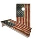 preview thumbnail 1 of 4, American Flag Rustic #2 Regulation 2x4 Cornhole Board Set All-Weather - Include Carrying Case