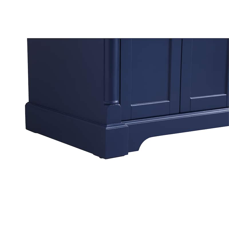 Petal 36 - 48 Inch Single Bathroom Vanity - Blue - 36 Inches