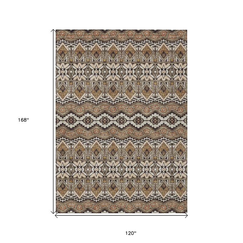 HomeRoots Moroccan Transitional Rectangle Outdoor Rug