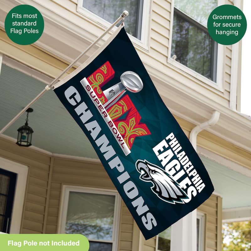 Philadelphia Eagles Single Sided Flag w/ 2 Grommets, 3'x5'