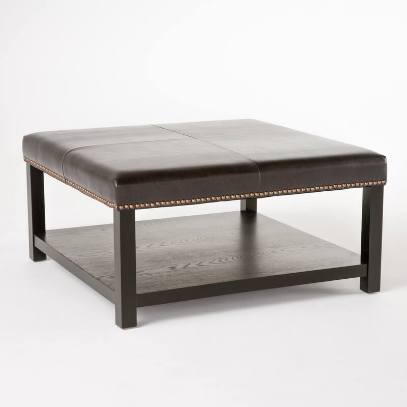 Modern COFFEE TABLE Ottoman - Brown
