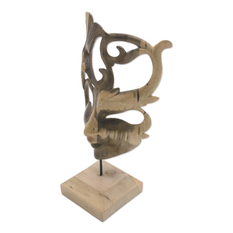 Novica Balinese Dancer Wood mask