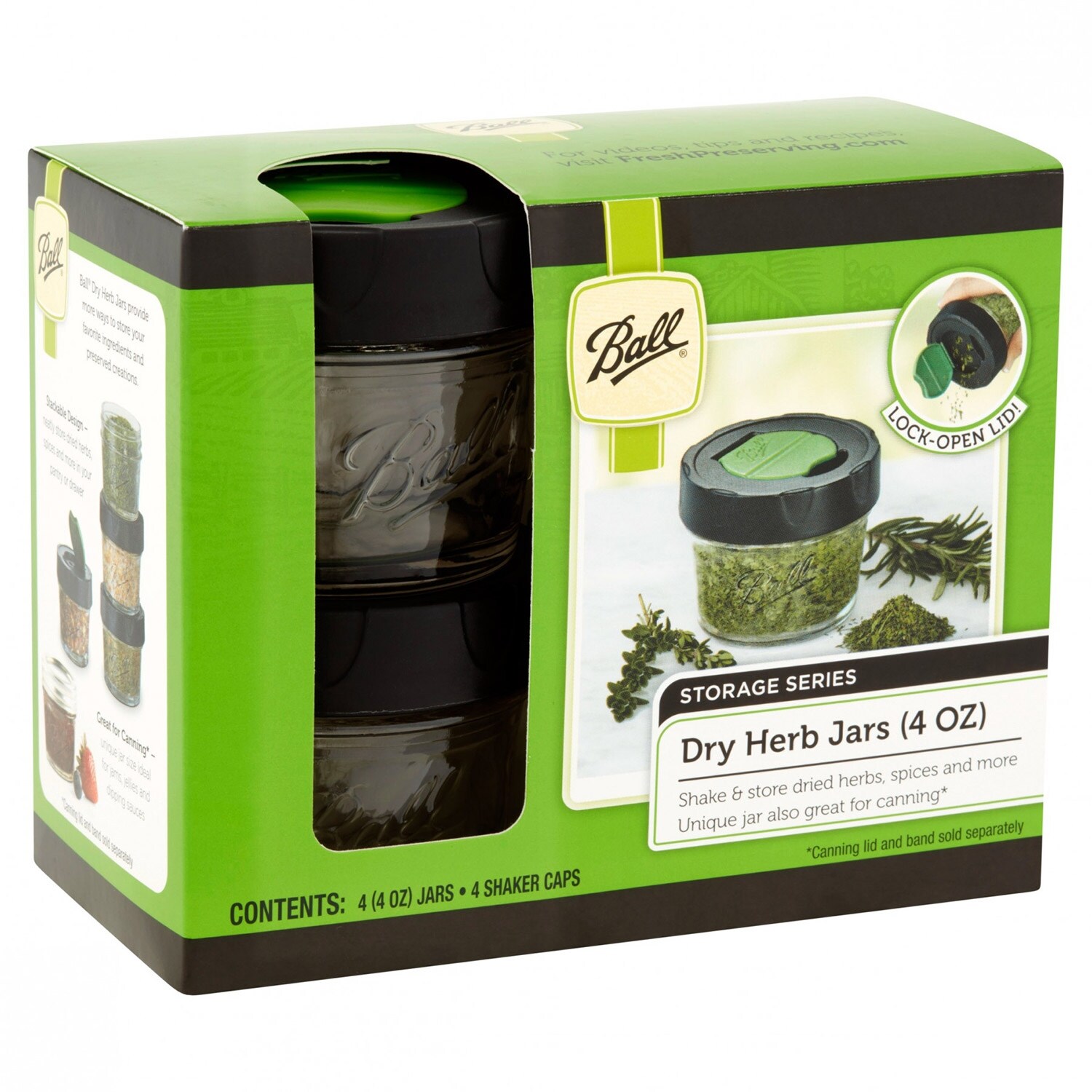 Ball herb jars store