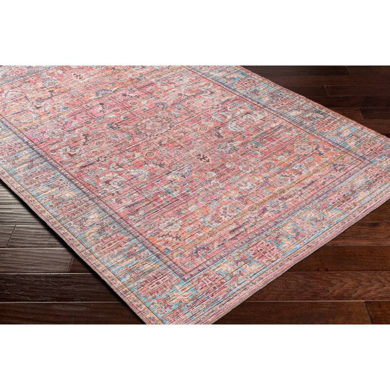 Livabliss Seema Traditional Medallion Machine Washable Area Rug