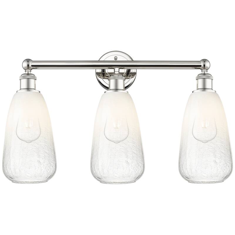 Innovations Lighting 616-3W-16-24 Brookhaven Almond Vanity Brookhaven - Polished Nickel / Opal