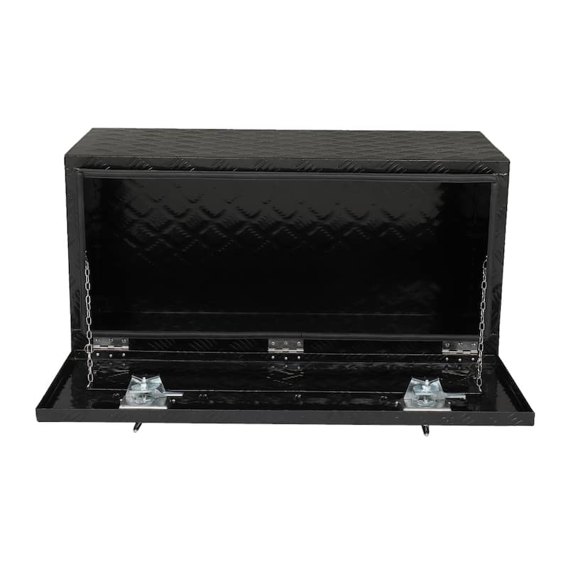 36" Aluminum Under Body Toolbox 5 Bar Tread Black