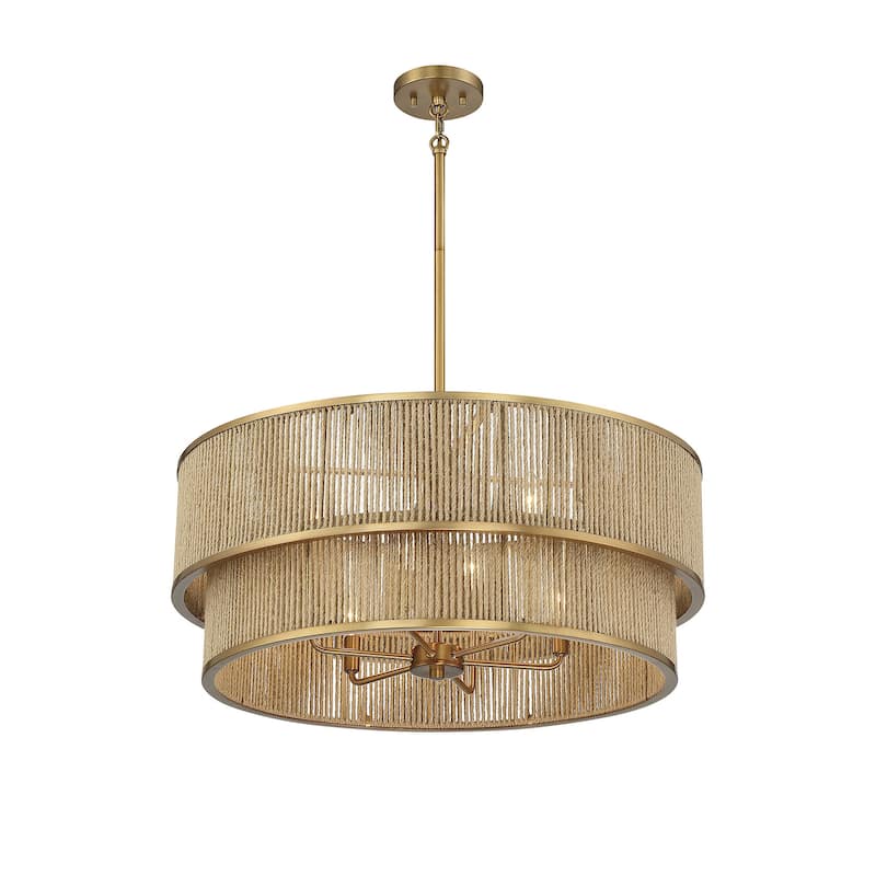 Savoy House 7-1774-6 Ashburn 6 Light 28" Wide Drum Chandelier