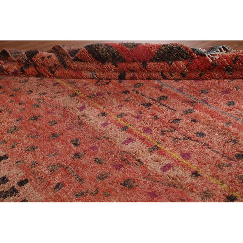 Moroccan Oriental Large Area Rug Handmade Wool Carpet - 11'4"x 19'5"