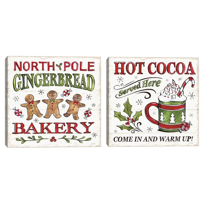Christmas Treats III, Christmas Treats IV by Anne Tavoletti Canvas Art Prints