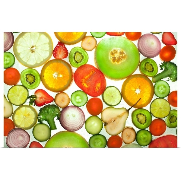 "Fruit and Veggies" Poster Print