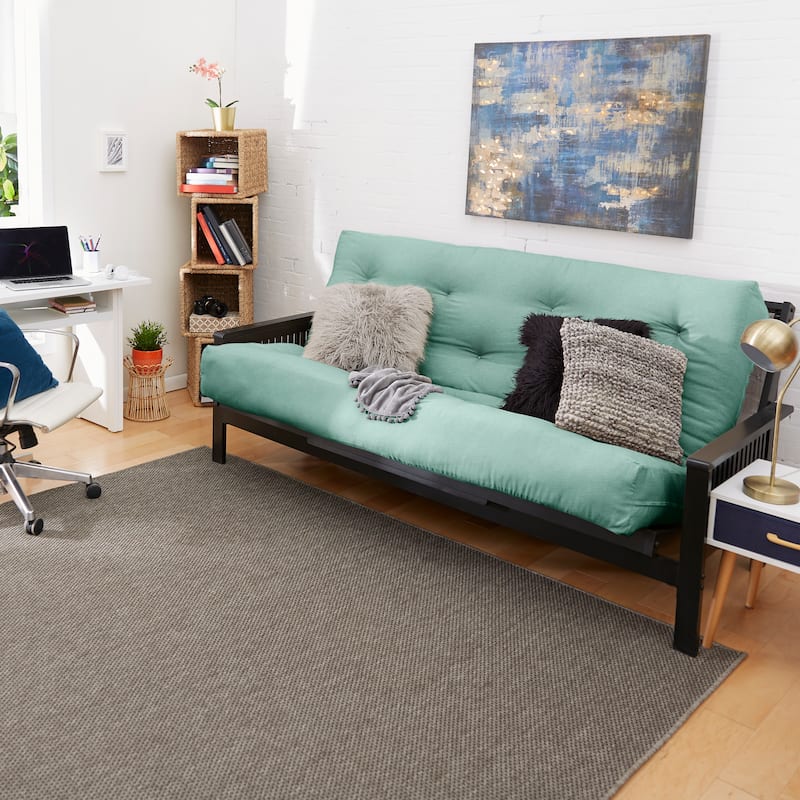 TruPedic Queen-sized 12-inch Futon Mattress (Mattress Only) - Ice Mint - Queen