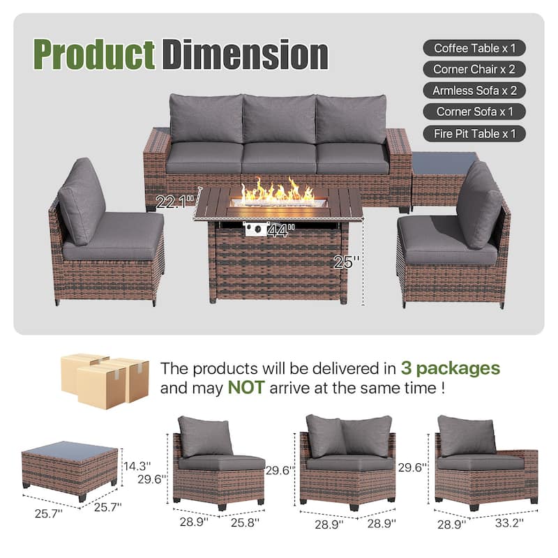 Patio Furniture Set , Outdoor Sectional Sofa Set