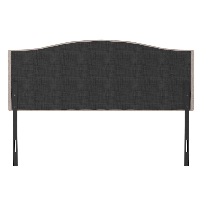 Living Essentials by Hillsdale Provence Upholstered Arch Adjustable Tufted Headboard