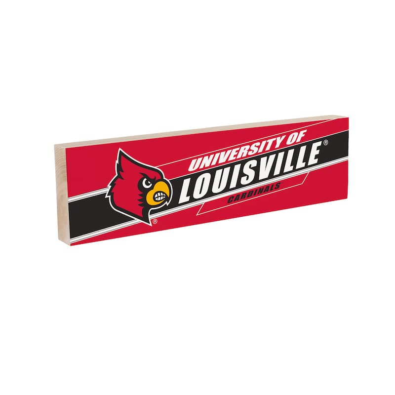 University of Louisville Wooden Tabletop Mantel Shelf Sign