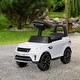 preview thumbnail 8 of 8, Toddler Electric Car with Manual Sliding Mode, Headlights, Horn & Safe Speed Control - White