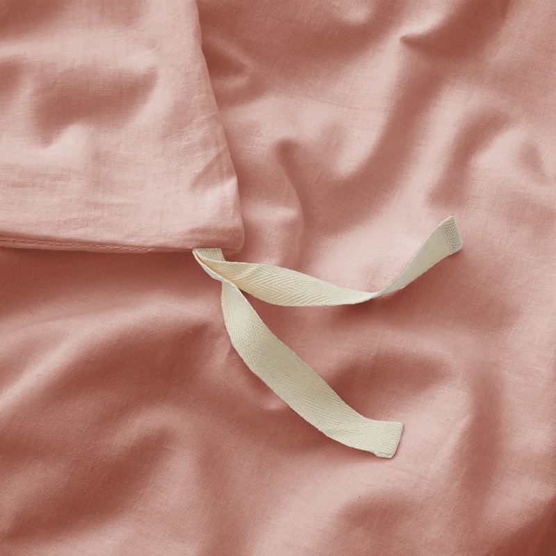 Linen Cotton Duvet Cover and Pillow Sham Set, Breathable and Skin-Friendly Bedding Set