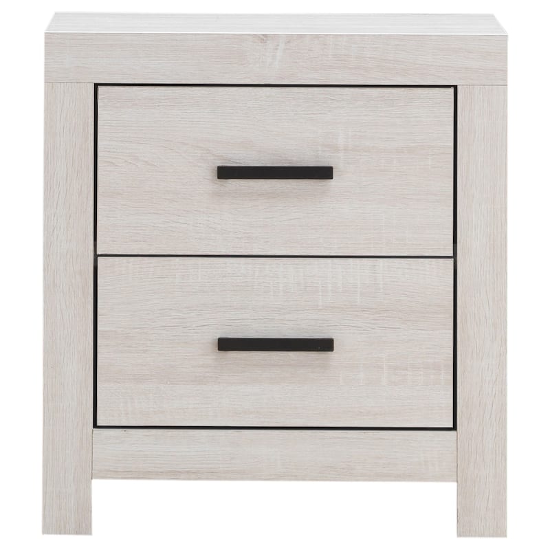Brantford Farmhouse 2-drawer Wood Nightstand